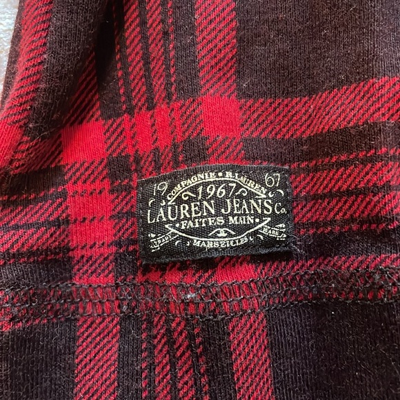 Ralph Lauren Plaid long sleeved top - Picture 2 of 7